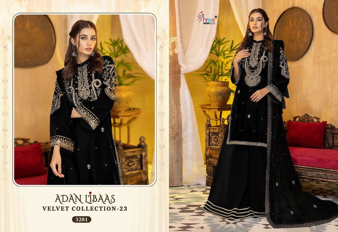 Shree Adan Libaas Velvet Collection Vol 23 Pakistani Suits Catalog
